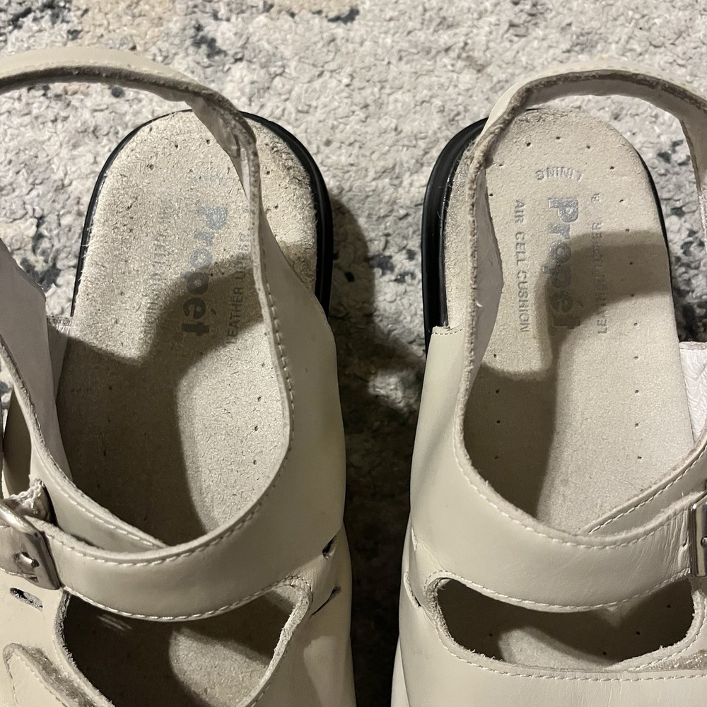 Propet "Breeze Walker" W0001 Women's Sport Sandal‎ Beige Nubuck Suede Size 8.5 W - Picture 2 of 5